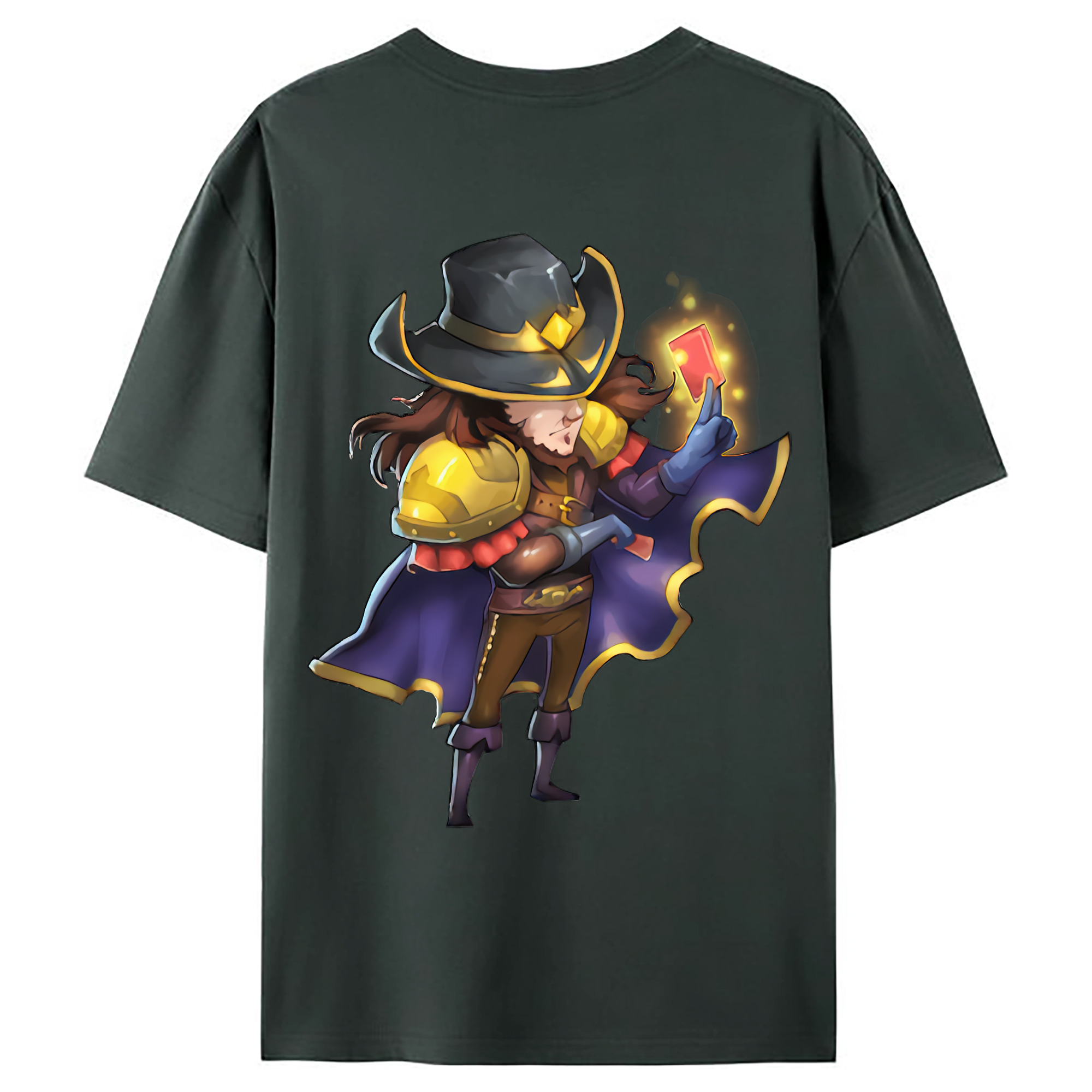 （画像用） リーグ・オブ・レジェンド League of Legends LOL 綿100％ メンズ半袖Tシャツ（バックプリント） 通気性